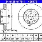 Tarcza hamulcowa przednia DB204 2044210012/0004211912