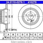 Tarcza hamulcowa tylna DB211 2114230712