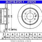 Tarcza hamulcowa tylna Sprinter NT 209-318CDI 9064230012 298mmx16mm