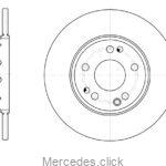 Tarcza hamulcowa przednia DB124 1244211312