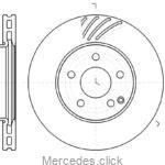 Tarcza hamulcowa przednia DB204/212 2044210712/2124211312