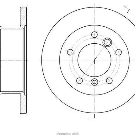 Tarcza hamulcowa tylna Sprinter 308-316CDI 9024230412 /9024230512