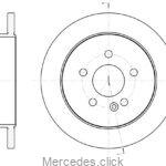 Tarcza hamulcowa tylna ML163 1634230112/1634230112 do A289559 X754619