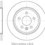 Tarcza hamulcowa tylna Vito 6384230112