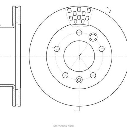 Tarcza hamulcowa przednia Sprinter CDI 9024210712/9024210912