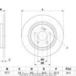 Tarcza hamulcowa tylna DB204