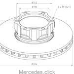 Tarcza hamulcowa przednia DB 609-711 304mm 6684210112/6694210612 016.650-00