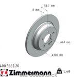 Tarcza hamulcowa tylna DB221-S-klasa 2005- 2214230712 Zimmermann 400-3662-20