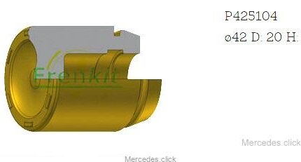 Tłoczek zacisku tył S/E/CL/CLS W220/221/211/212/216/219 42x51mm