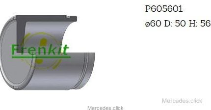 Tłoczek zacisku przód Sprinter/Vio Bosch60x56,7