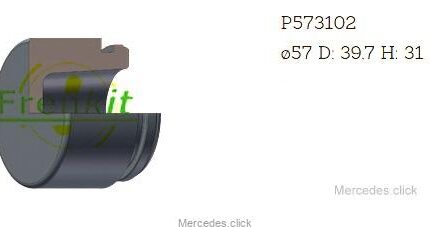 Tłoczek zacisku przód DB203 57x31