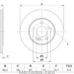 Tarcza hamulcowa tylna DB124 1294230212 278mm