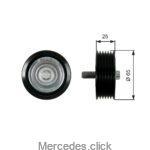 Rolka napinacza paska M278 65mm x 17mm