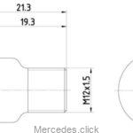 Śruba tarczy hamulcowej M12 Sprinter 0019900914
