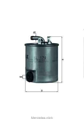 Filtr paliwa OM611 CDI -z otworem 6110920101