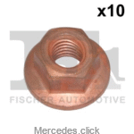 Nakrętka szpilki kolektora wydechowego 7mm-set 10