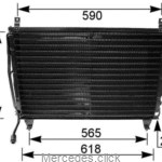 Chłodnica klimatyzacji DB126 Mahle