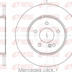 Tarcza hamulcowa tył DB208,210,CLK320 97- 2104230612 /2104231012