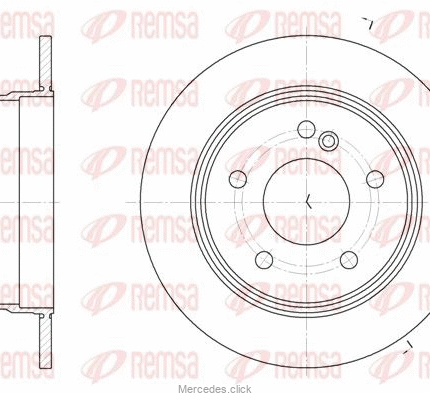 Tarcza hamulcowa tył DB202 2024230012