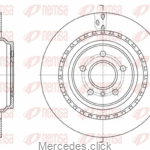 Tarcza hamulcowa tył ML/GLE W166 330mm