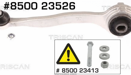 Wahacz przedni DB203/204 górny lewy 2033303911/2043304311