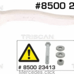 Wahacz przedni DB203/204 górny prawy 2033304011/2043304411