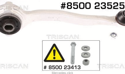 Wahacz przedni DB203/204 górny prawy 2033304011/2043304411
