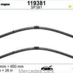Pióro wycieraczki DB211 - 2sztuki