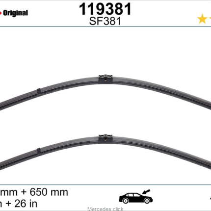 Pióro wycieraczki DB211 - 2sztuki