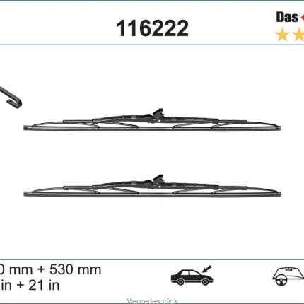 Pióro wycieraczki DB126