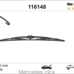 Pióro wycieraczki 600mm DB124 87-