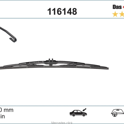 Pióro wycieraczki 600mm DB124 87-