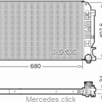 Chłodnica Sprinter W906 9065000102 grubość 34mm przelew po prawej