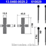 Mocowanie klocków t.DB123 ATE DB126 ATE/Bendix 88-