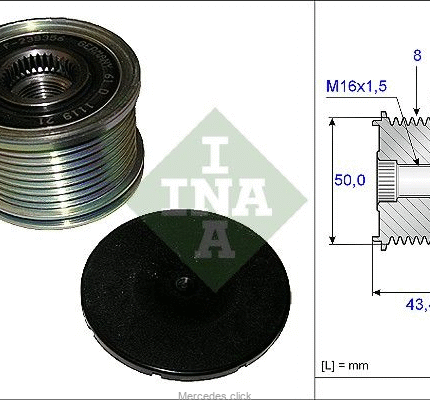 Koło pas.alternatora ze sprz.6291500060