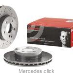 Tarcza hamulcowa przednia DB204 2044210912/2044212812 perforowane
