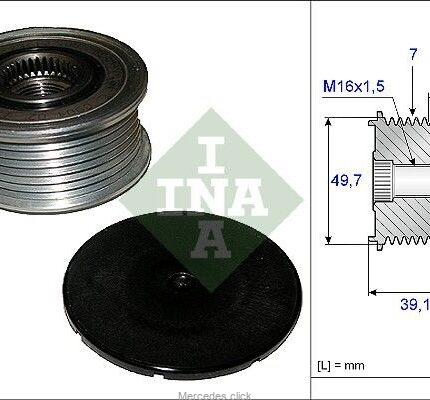 Koło pasowe alternatora ze sprzęgłem jednokierunkowym