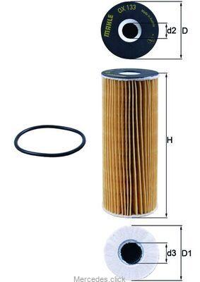 Filtr oleju OE640/3 1041840325,1041840425