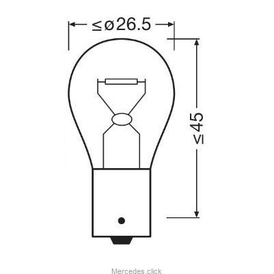 Żarówka żółta PY21W Osram 7507