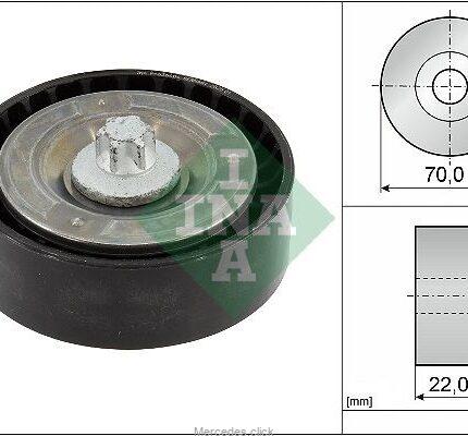 Rolka napinacza paska OM654 - prowadząca gładka 70mm