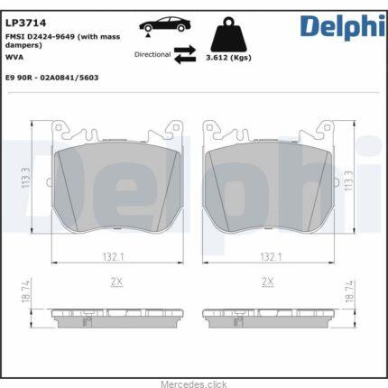 Klocki ham.p.DB223 s-klasa z pakietem sport/amg