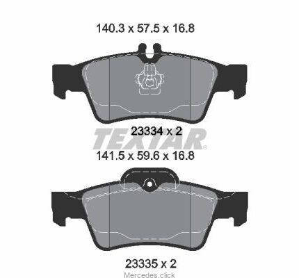 Klocki ham.tył DB211/221 0044204420/0064200120 0054207920 0054209320 0074206720