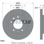 Tarcza hamulcowa przednia Vaneo 4144210012 Textar 98200-1245