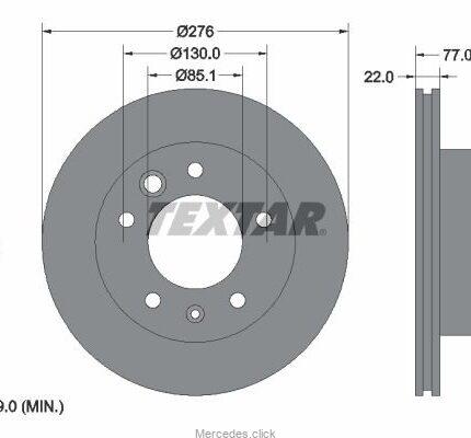 Tarcza h-wa p.Vaneo 4144210012 Textar 98200-1245