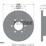 Tarcza hamulcowa tył Sprinter W907/910 2018- pojedyncze koła 298mmx18mm