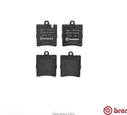Klocki ham.tył DB203 0024205220,0034202820,0034205220/WVA21898/21899  Brembo