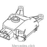 Silniczek regulacji temperatury ogrzewania Sprinter 906/900 0008205908 Mahle