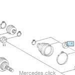 Osłona przegubu DB124 4-matic zewnętrzna L/P przód 1243300085 TrucTec