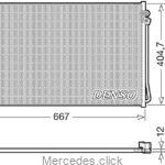 Chłodnica klimatyzacji DB907/910/447 Sprinter / Vito / V-klasa 4478350070 Denso
