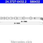 Linka hamulca lewa ML 163 1634200785